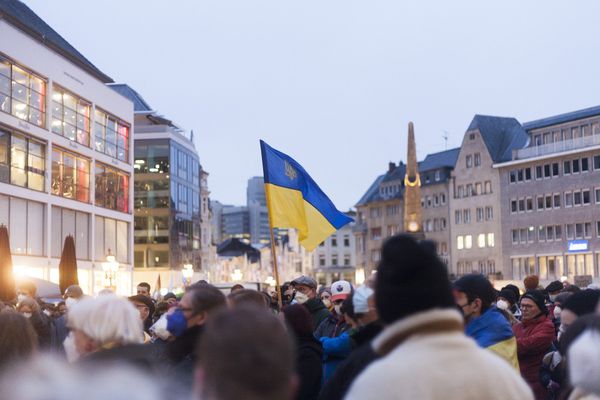 demonstracja na rzecz Ukrainy